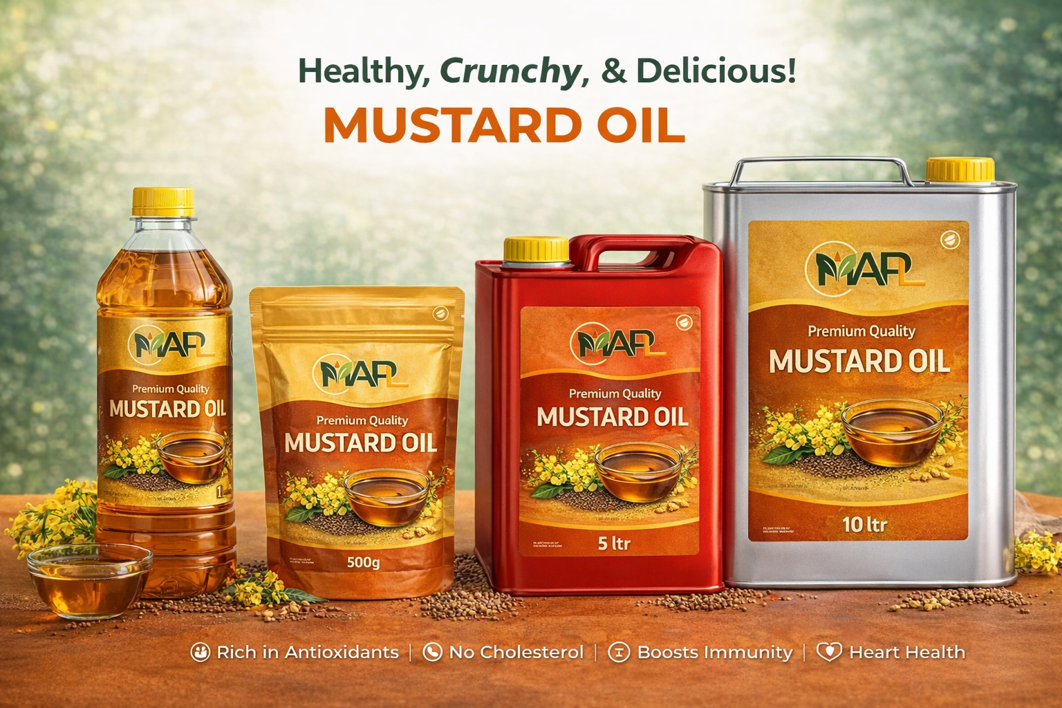 MAPL Kachchi Ghani Mustard Oil | Cold Pressed Pure Mustard Oil | Traditional Extraction Method 2